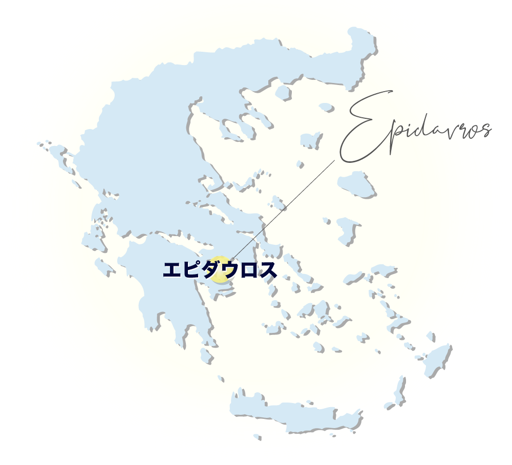 エピダウロス地図